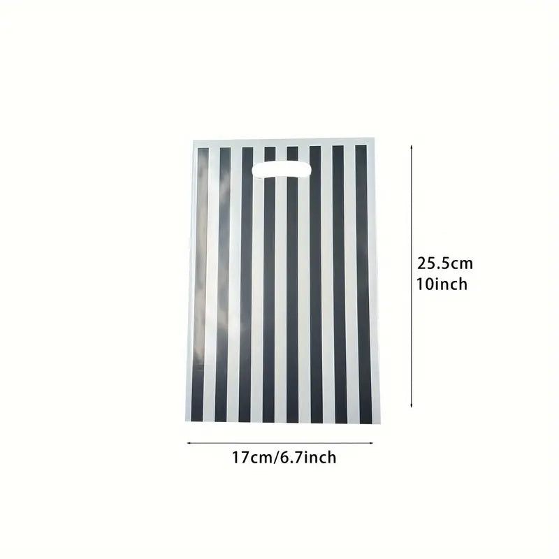 Halloween Black & White Striped Party Bags