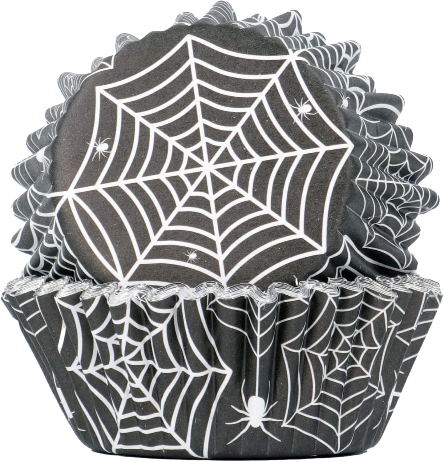 30 Halloween Cupcake Cases - Spiderweb