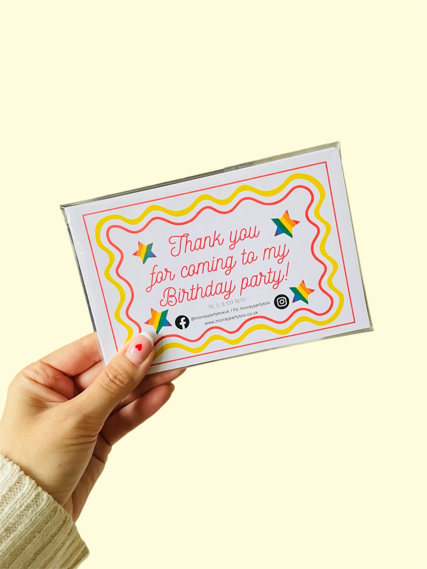 'Thank You For Coming To My Birthday Party' Cards (6 pack)