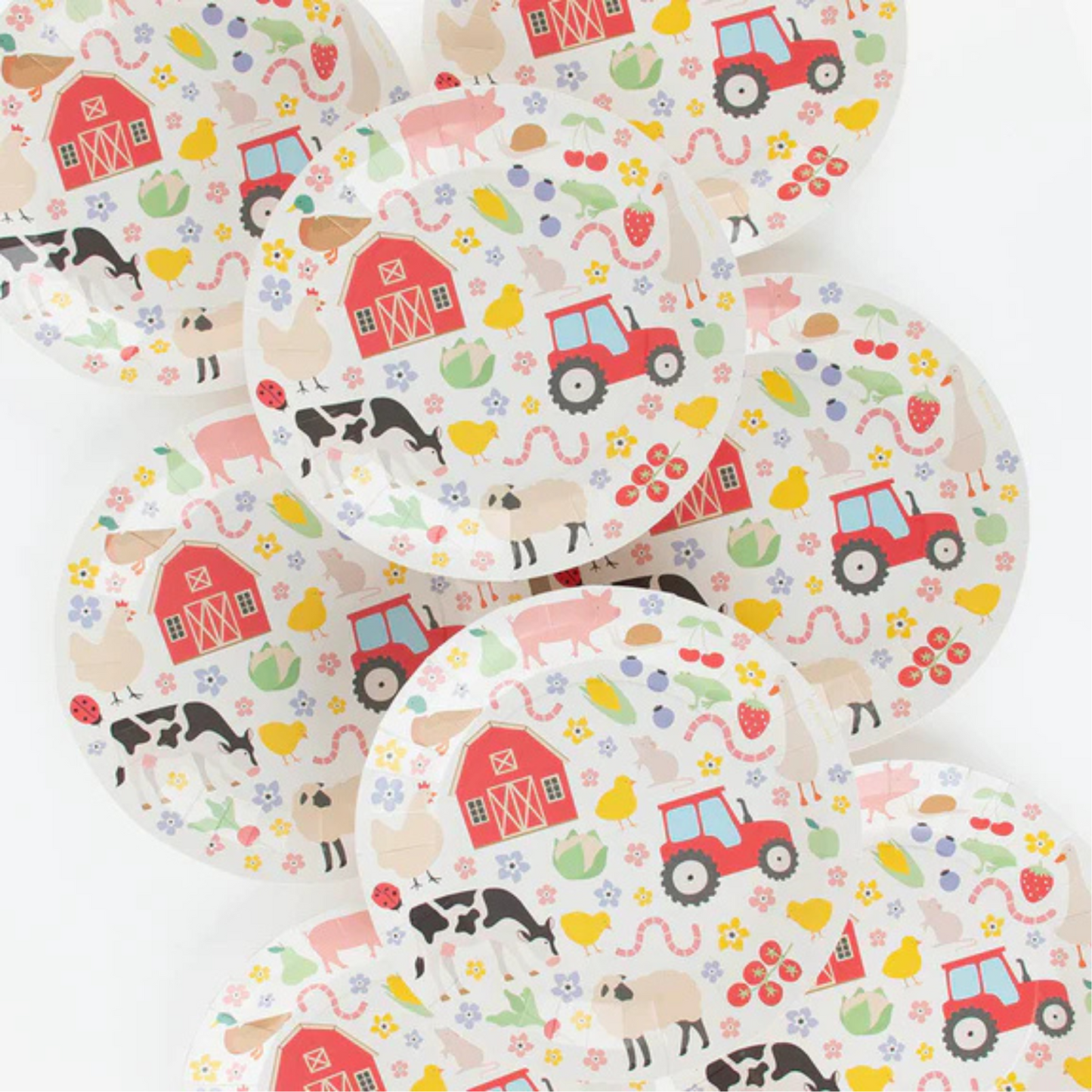 Farm Animal Paper Plates