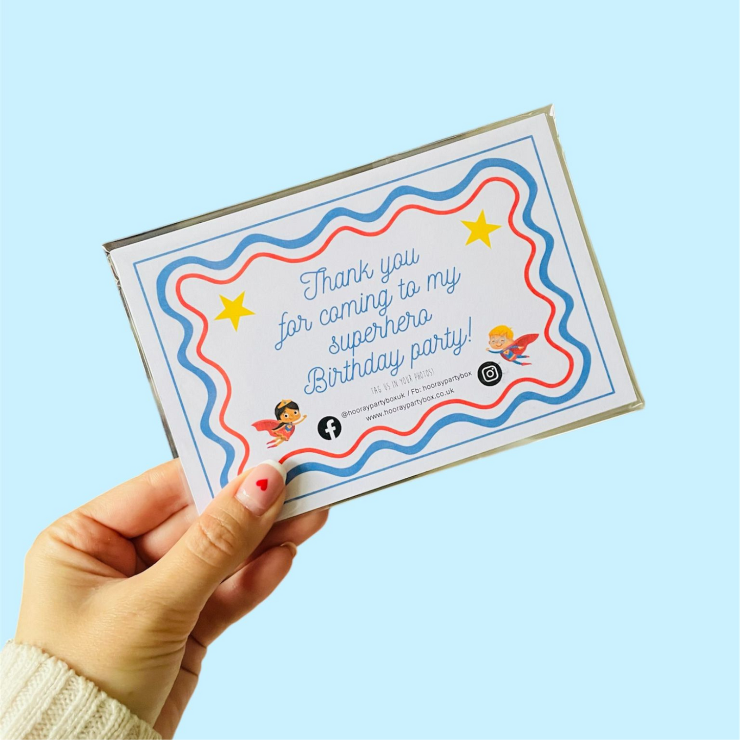 4 Superhero Party Bags (with 5 Fillers)