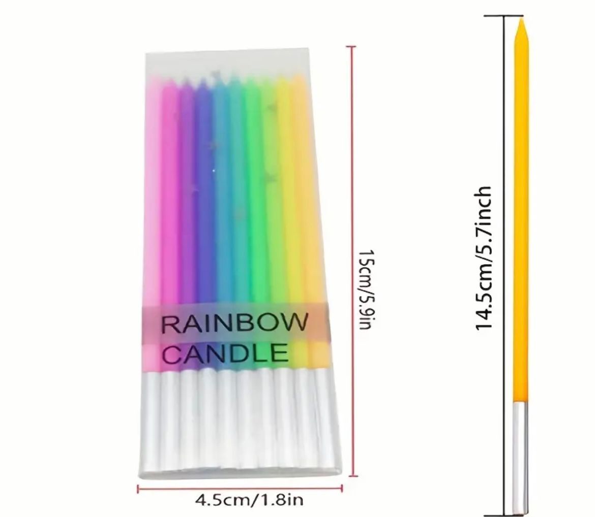 Rainbow Candles