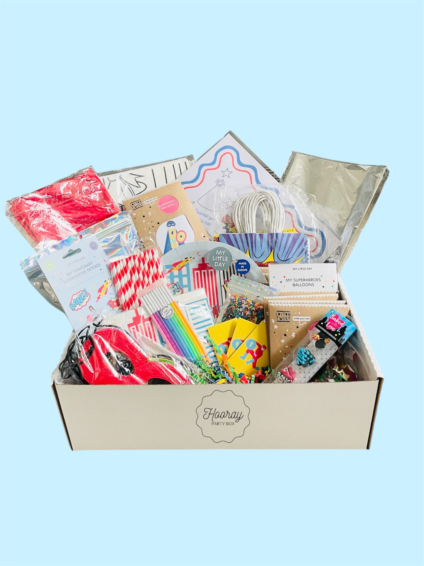 Superhero Birthday Party Box - 8 guests