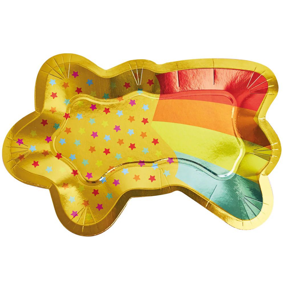 Shooting star shaped plates x 8