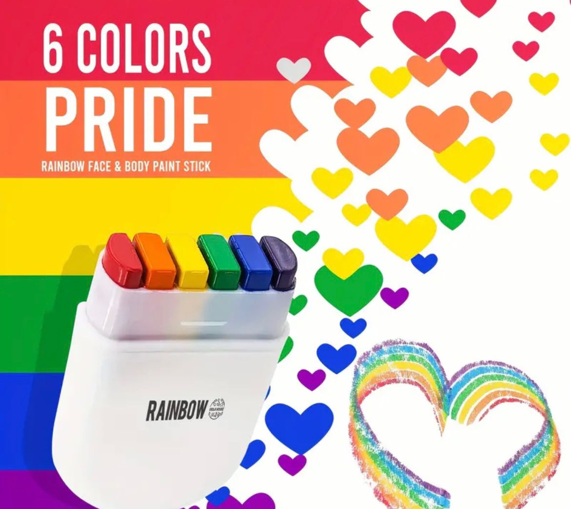 Rainbow Face Paint Stick