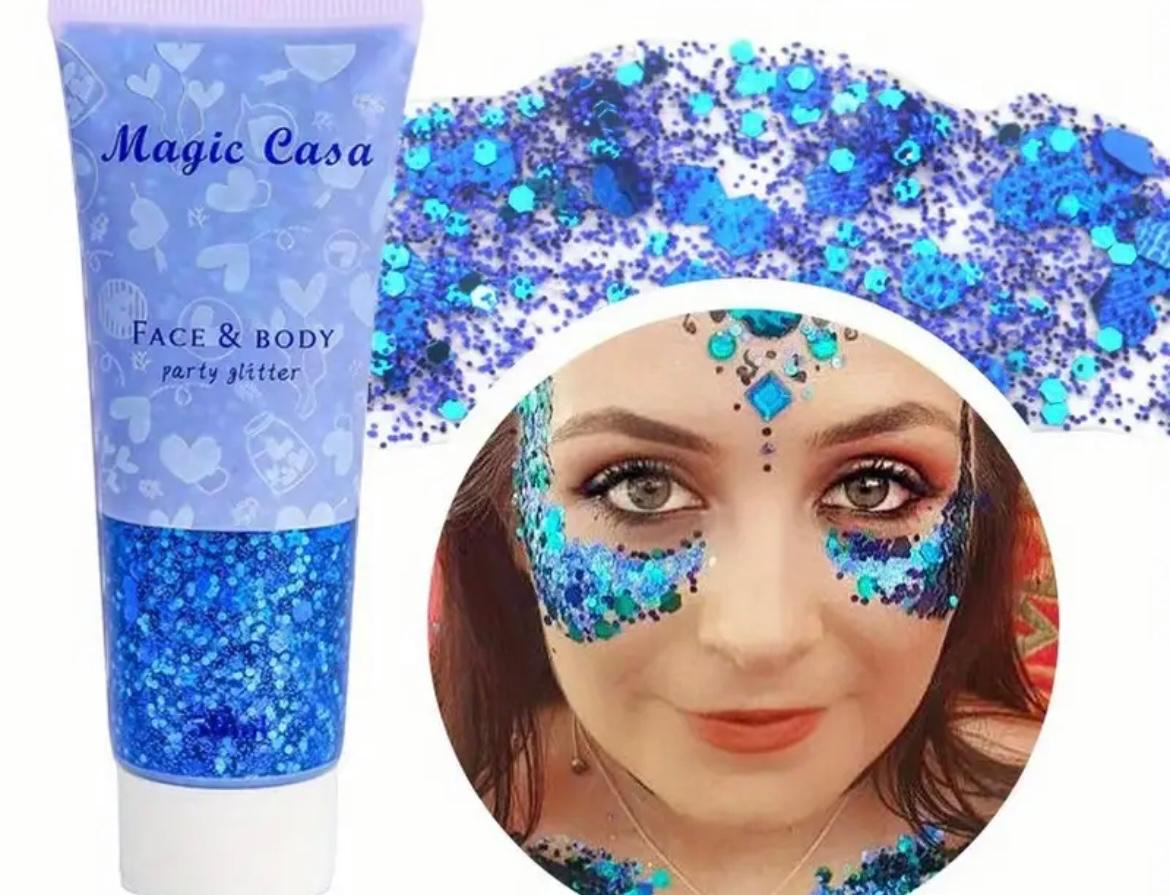 Blue Face / Hair Glitter