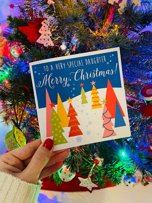 Personalised Festive Christmas Tree Card