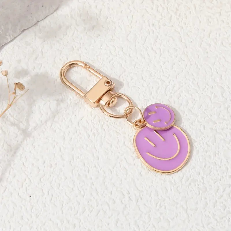 Smiley Face Keyring