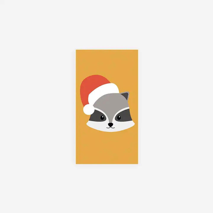 Mini Christmas Raccoon Notebook (Individual)