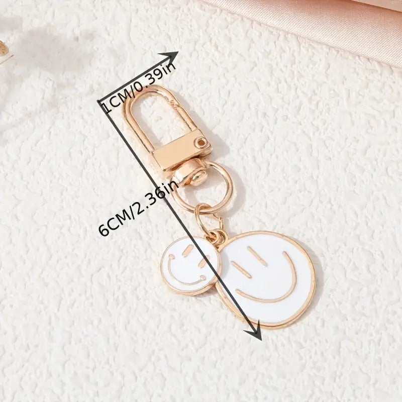 Smiley Face Keyring