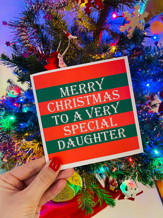 Personalised Merry Christmas Card