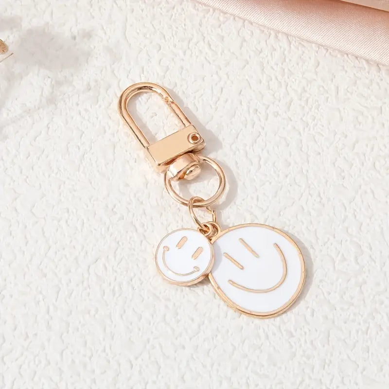 Smiley Face Keyring