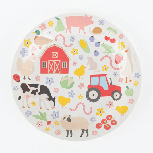 Farm Animal Paper Plates