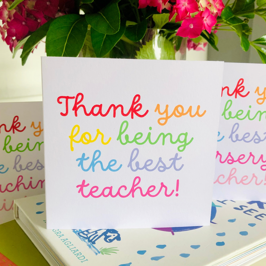 Thank You Teacher Cards
