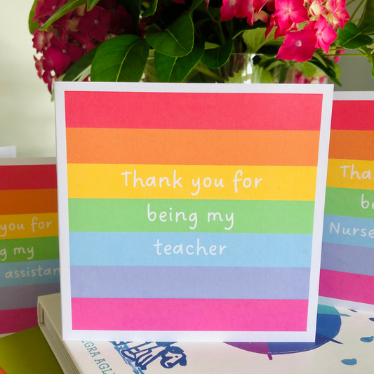 Thank You Teacher Cards