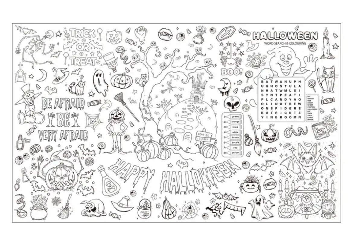 Halloween Colour in Poster & Marker Pens