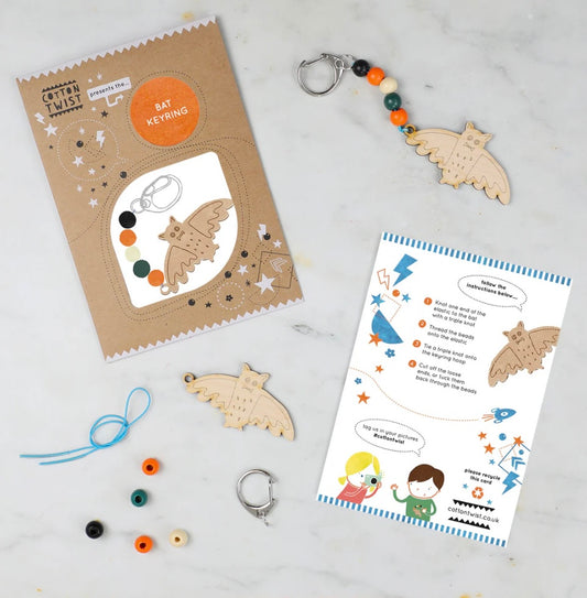 Make Your Own Halloween Bat Keyring