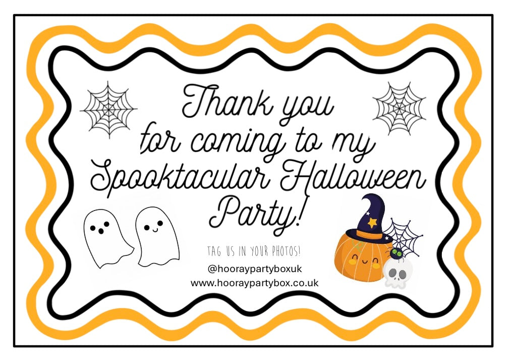 Halloween Party Bag with 3 Fillers