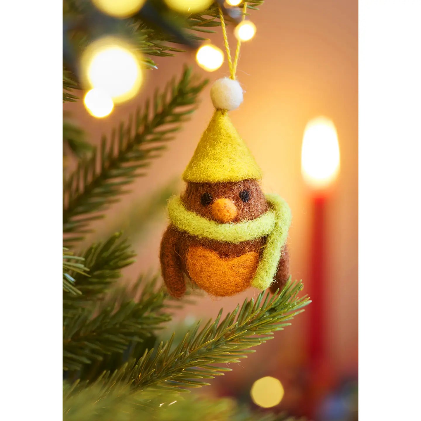 Hanging Felt Robin Decorations (Individual)