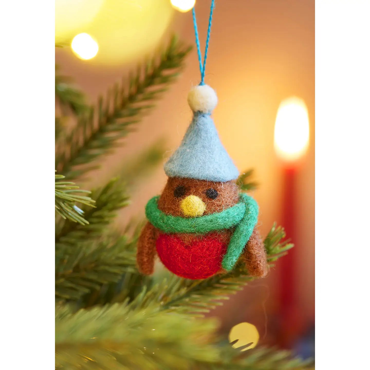 Hanging Felt Robin Decorations (Individual)