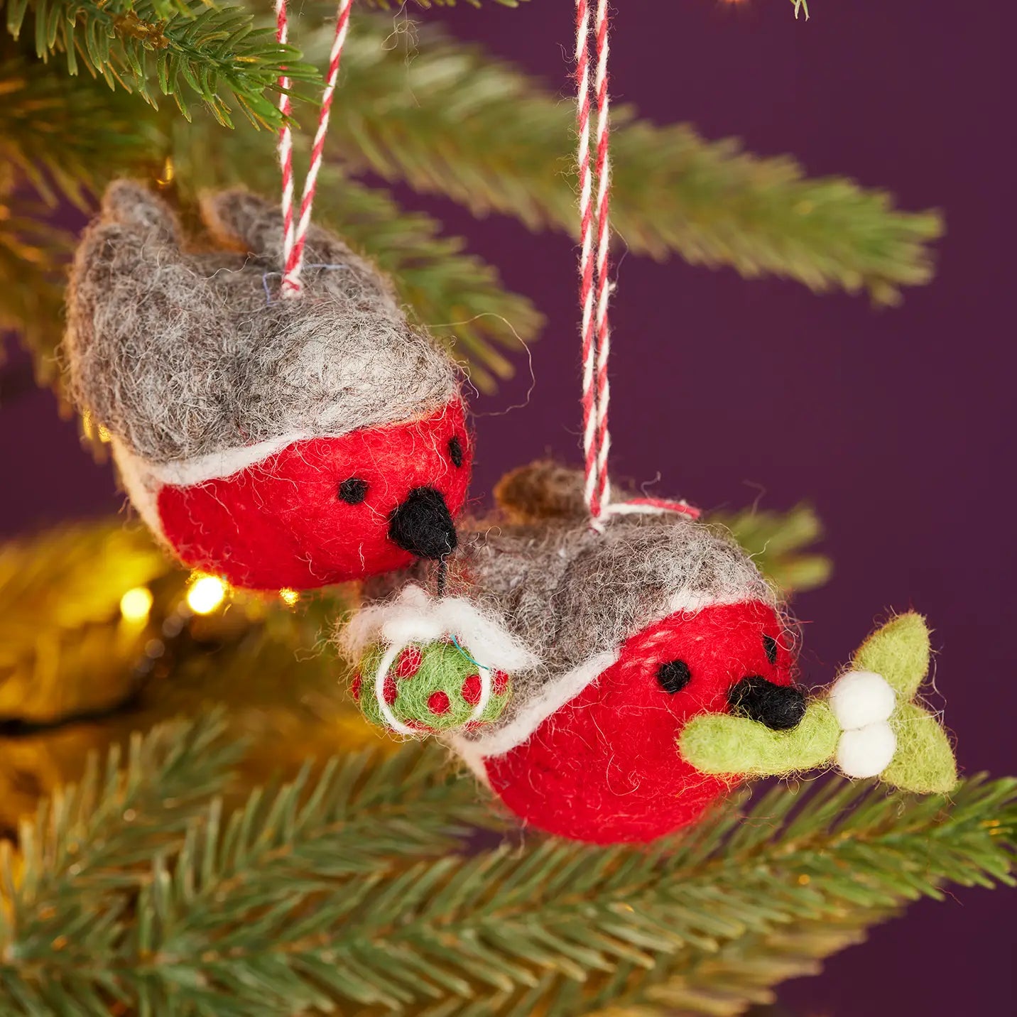 Felt Carry Robin Decoration