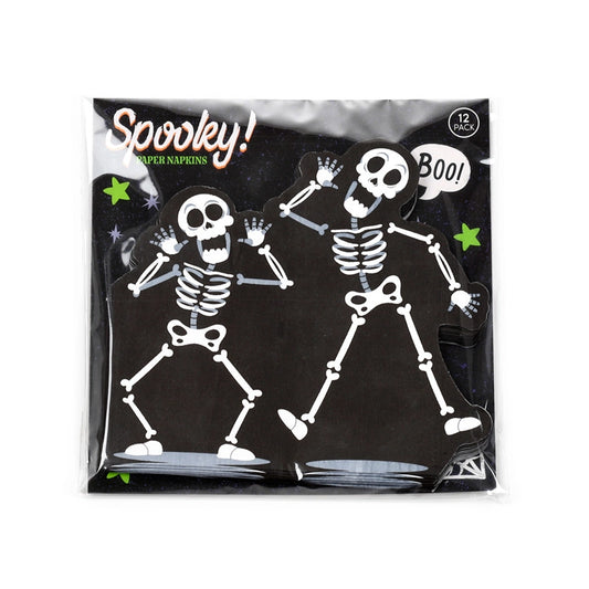 Halloween Skeleton Pack of 12 Paper Party Napkins