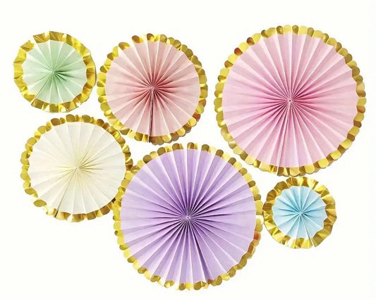 Pastel Fan Decorations