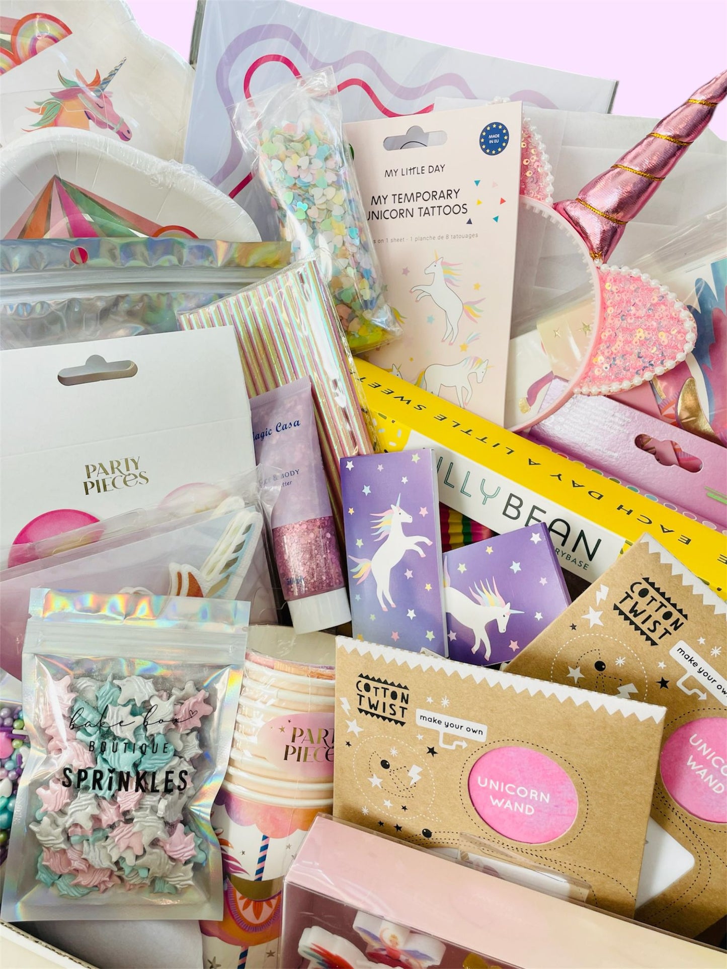 Unicorn Fairy Princess Birthday Party Box