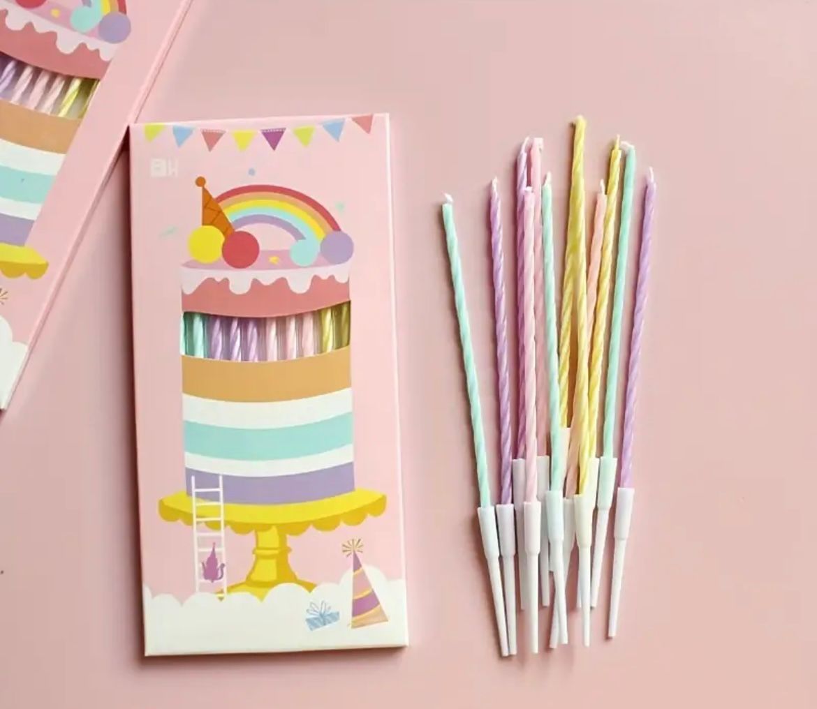 Simple Soft Pastel Birthday Box - 16 guests