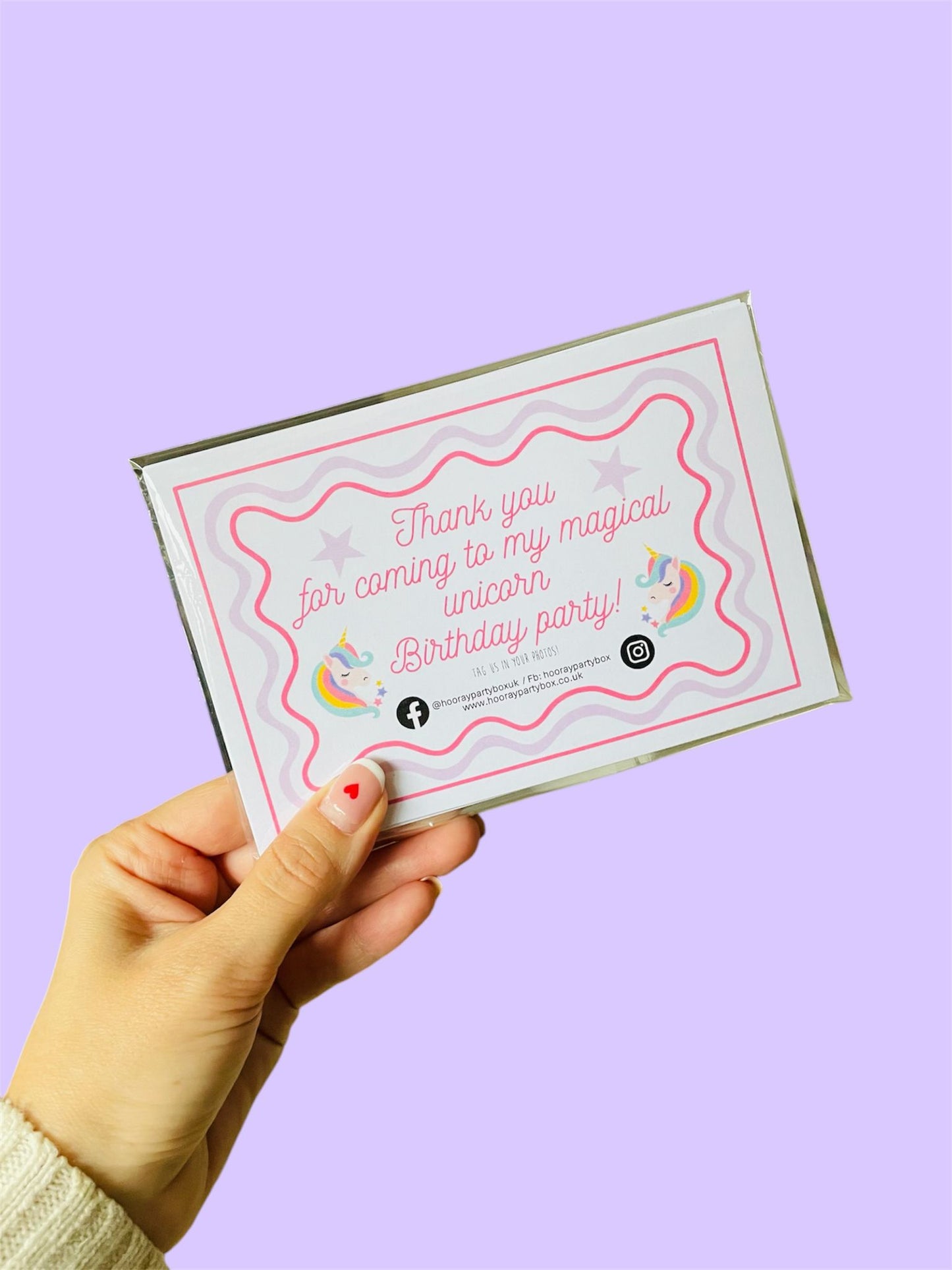 Simple Unicorn Fairy Princess Birthday Box - 16 guests