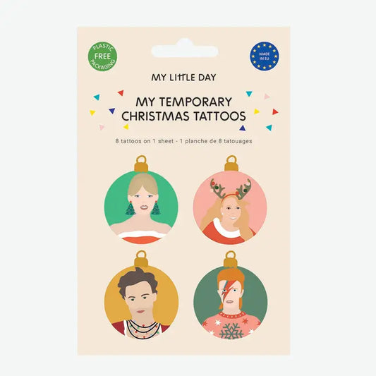 Christmas Icon Tattoos, Temporary