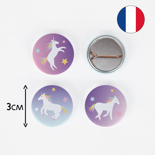 Unicorn Badges (set of 6)