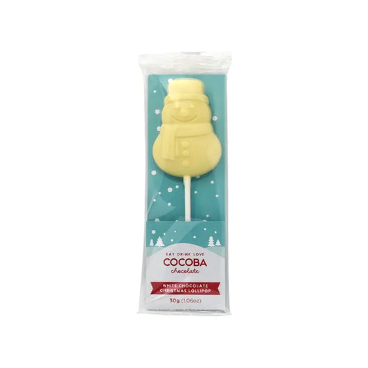 White Chocolate Snowman Lollipop