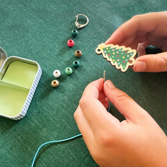 Christmas Tree Keyring Gift Set