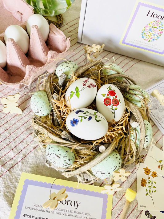 Floral Easter Egg Decorating Craft Box